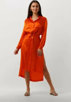 oranje semicouture midi jurk fillipa dress