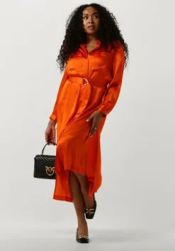 oranje semicouture midi jurk fillipa dress