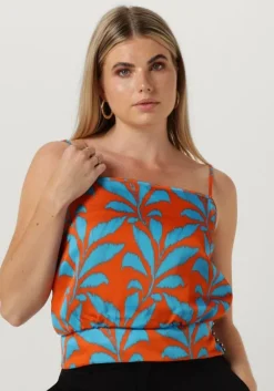 VANILIA top tropic leaf top>DAMES Tops & T-Shirts