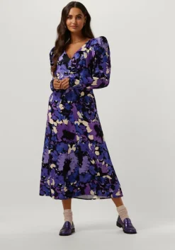 paarse fabienne chapot midi jurk vera dress