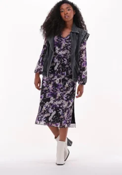 paarse freebird midi jurk malia ls dress