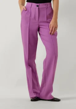 paarse jansen amsterdam pantalon wq417 woven wide long pants