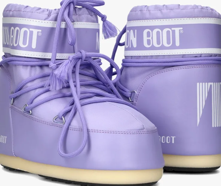 paarse moon boot snowboots icon low nylon