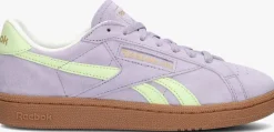 paarse reebok lage sneakers club c grounds