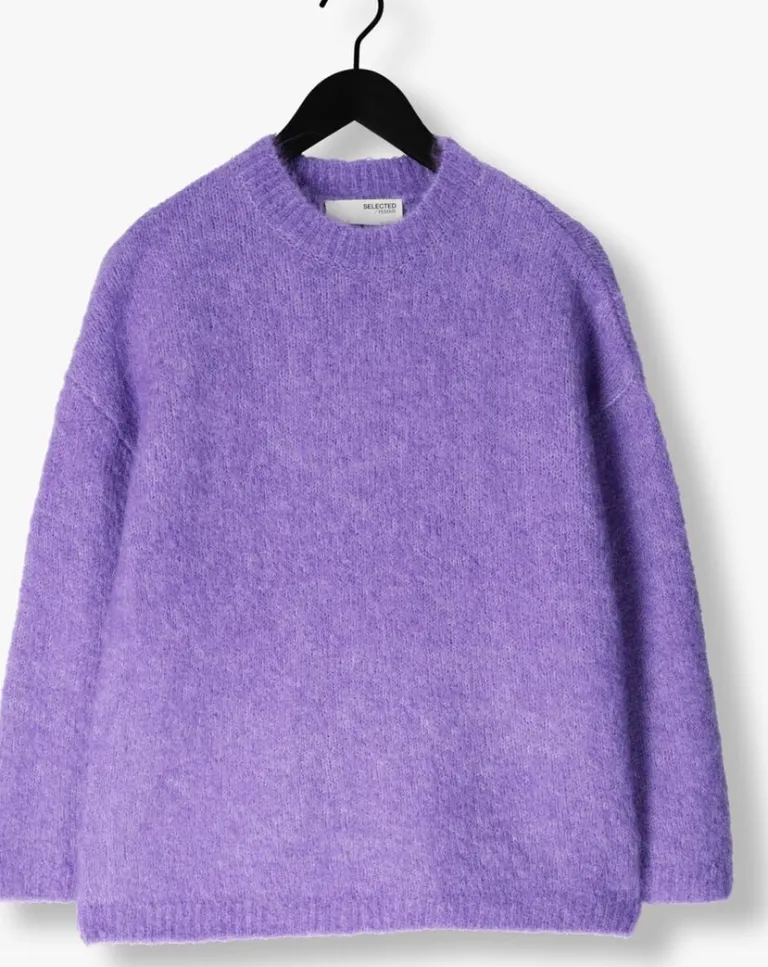 SELECTED FEMME e trui slfgabella ls knit o-neck camp>DAMES Truien & Vesten