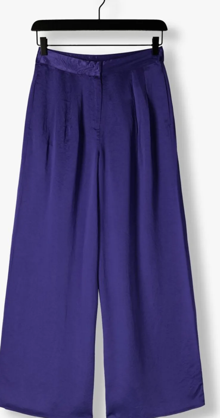 paarse selected femme wijde broek slfselene hw wide pant