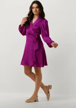 paarse suncoo mini jurk clun