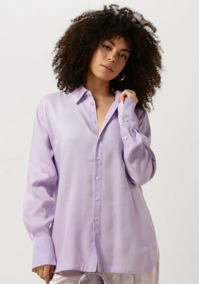 VANILIA e blouses relax satin shirt>DAMES Blouses