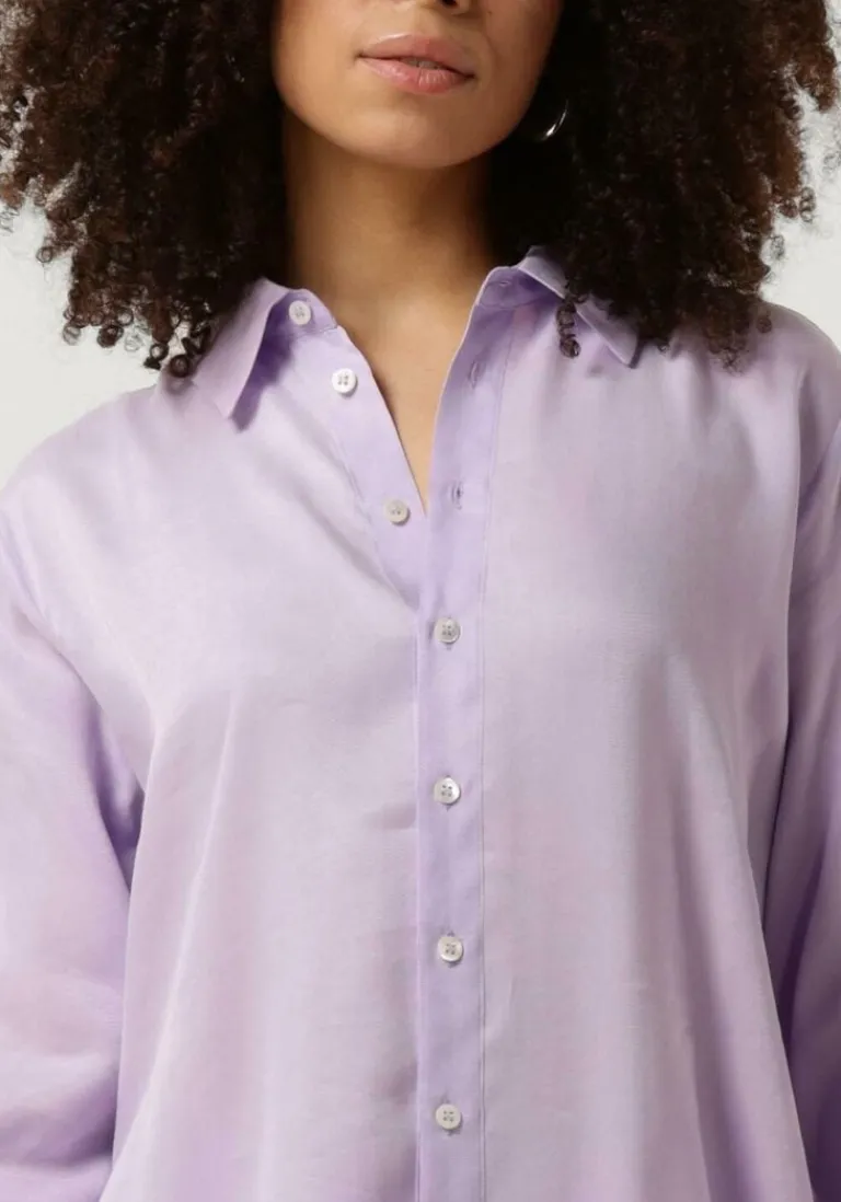 VANILIA e blouses relax satin shirt>DAMES Blouses