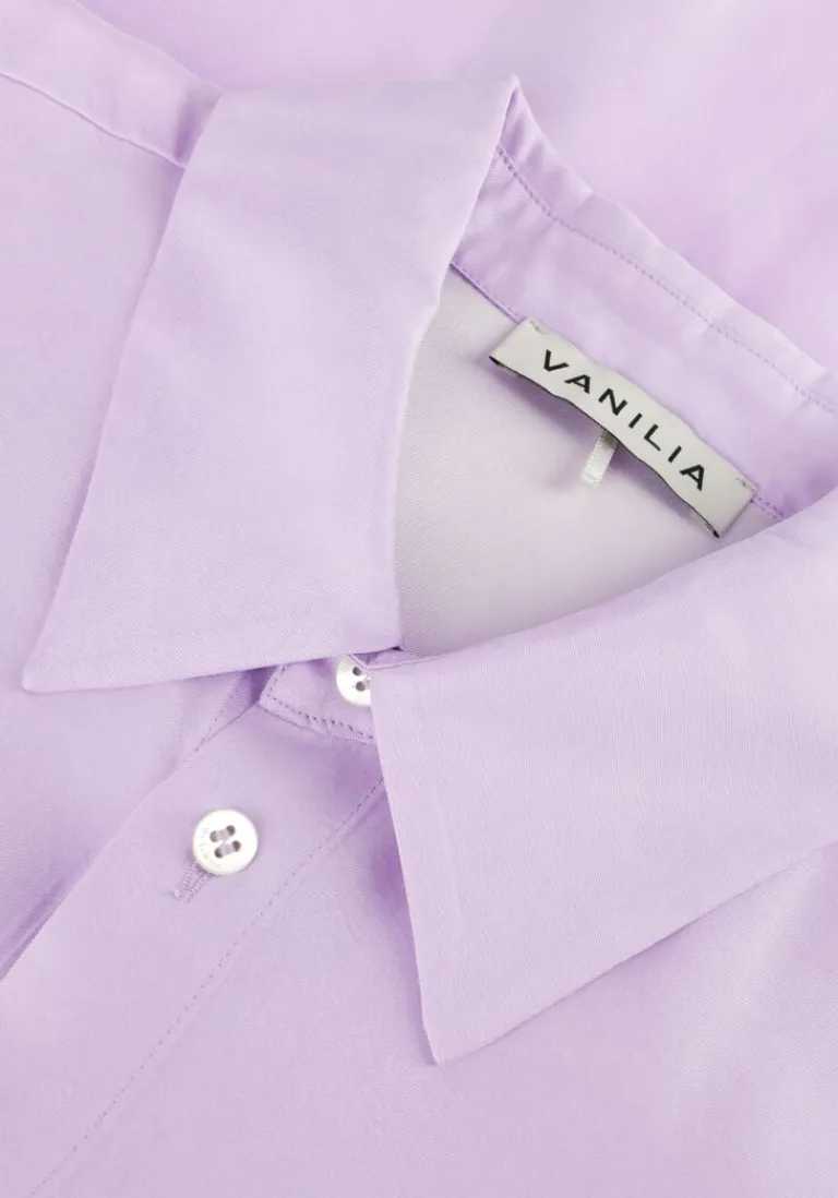 VANILIA e blouses relax satin shirt>DAMES Blouses