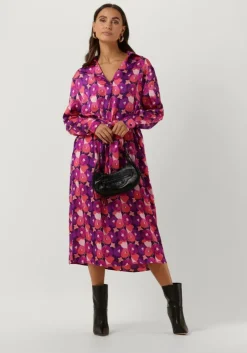 YDENCE e midi jurk dress kindra>DAMES Jurken