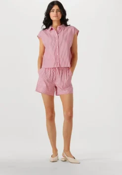 ANOTHER LABEL rode blouses benoite shirt>DAMES Blouses