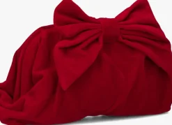 BECKSONDERGAARD rode clutch velvet bonita bag>DAMES Clutches