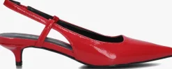 BLASZ rode slingbacks dzrp0666>DAMES Hakken|Slingbacks