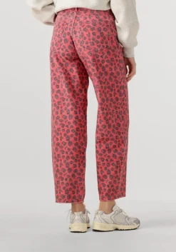 BY-BAR rode mom jeans lew red cheetah pants><noscript><img width=