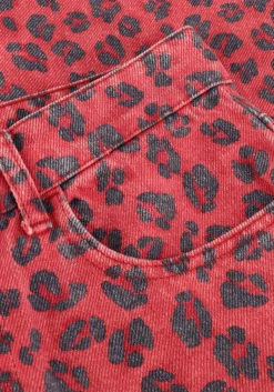 BY-BAR rode mom jeans lew red cheetah pants><noscript><img width=