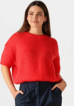 BY-BAR rode trui nino astro pullover>DAMES Truien & Vesten