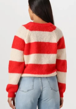 rode by-bar trui sian stripe pullover