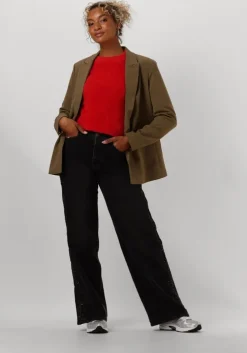 rode catwalk junkie trui puffy sleeve knit