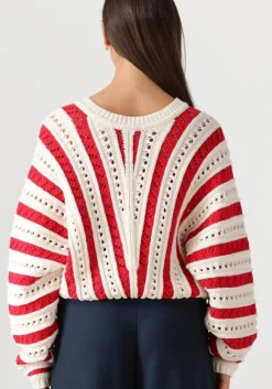 CATWALK JUNKIE rode trui ajour knit><noscript><img width=