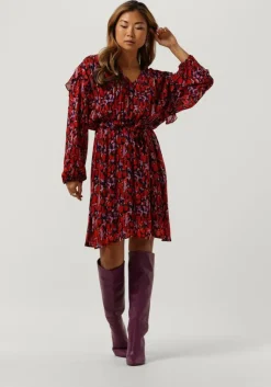 CIRCLE OF TRUST rode mini jurk evie dress><noscript><img width=