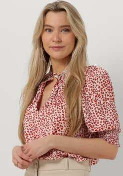 EST'SEVEN rode est'seven blouses est'elise blouse>DAMES Blouses