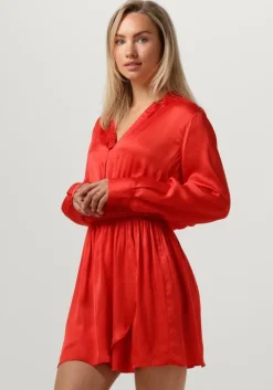 EST'SEVEN rode est'seven mini jurk est’journee dress bambu>DAMES Jurken