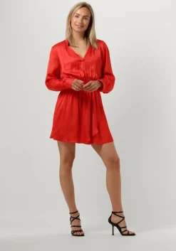 EST'SEVEN rode est'seven mini jurk est’journee dress bambu>DAMES Jurken