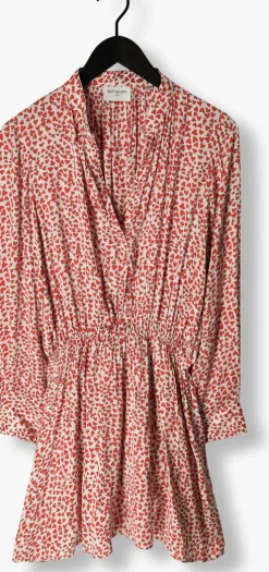 rode est'seven mini jurk est’journee dress bambu