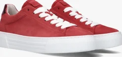GABOR rode lage sneakers 460 460>DAMES Sneakers