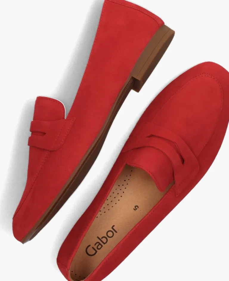 GABOR rode loafers 213>DAMES Loafers