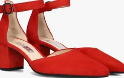 rode gabor sandalen met hak 340