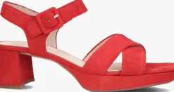 rode gabor sandalen met hak 953