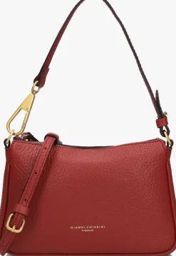GIANNI CHIARINI rode schoudertas brooke 8750>DAMES Schoudertassen