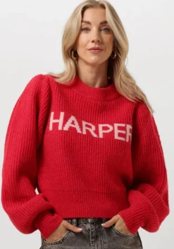 HARPER & YVE rode trui lysanne-ju>DAMES Truien & Vesten