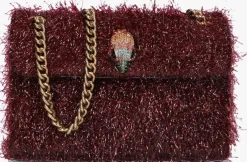 rode kurt geiger london schoudertas mini kensington tinsel