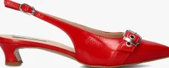 LINA LOCCHI rode slingbacks au 23>DAMES Hakken|Slingbacks
