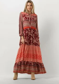 LOLLYS LAUNDRY rode maxi jurk neell maxi dress ls>DAMES Jurken
