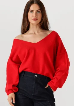 PENN & INK rode trui jumper w25b344>DAMES Truien & Vesten