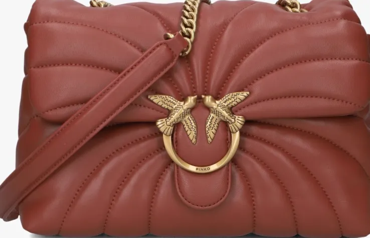 rode pinko schoudertas love puff classic