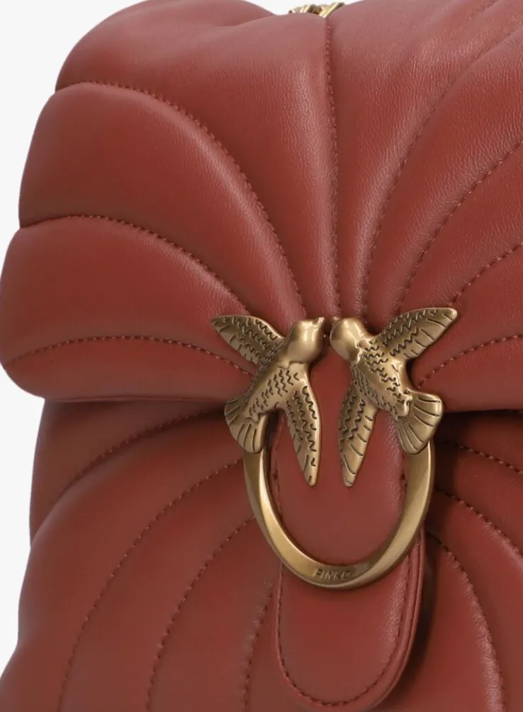 rode pinko schoudertas love puff classic