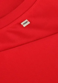 POM AMSTERDAM rode t-shirt scarlet red summer><noscript><img width=
