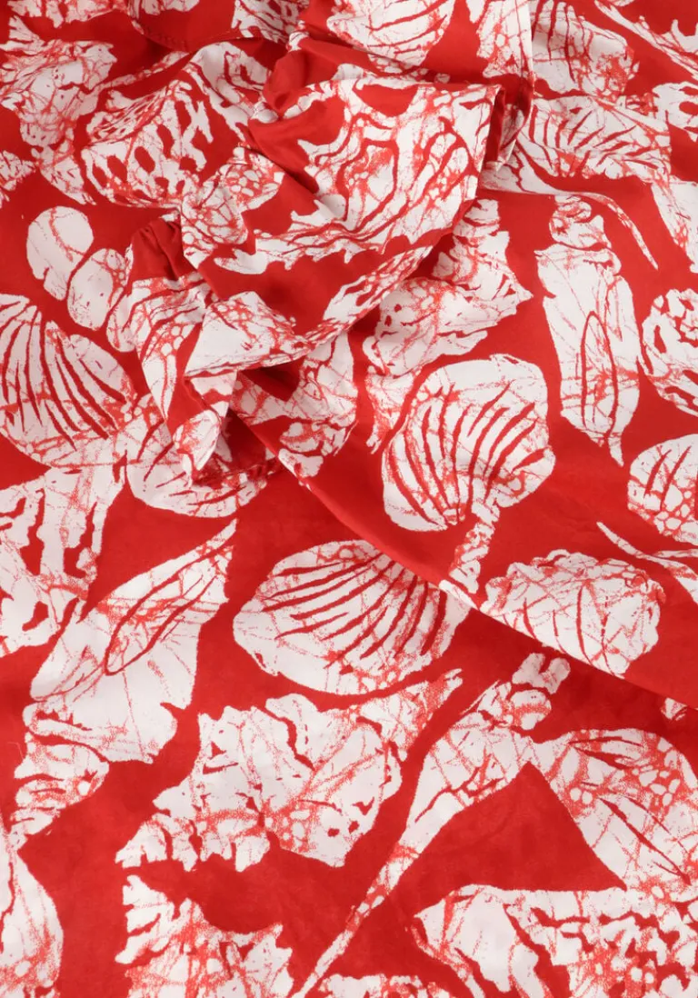 SCOTCH & SODA rode top off shoulder top with rufflesda>DAMES Tops & T-Shirts