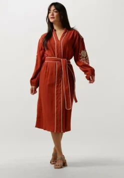 rode stella forest midi jurk e24ro012