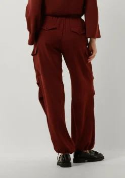 SUMMUM rode cargobroeken trousers fluid><noscript><img width=