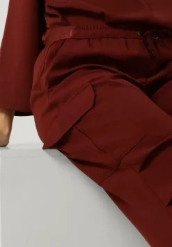 SUMMUM rode cargobroeken trousers fluid><noscript><img width=