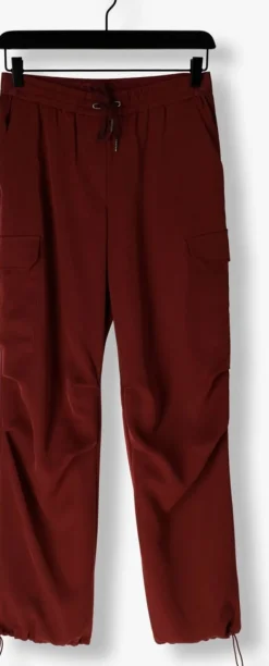 SUMMUM rode cargobroeken trousers fluid><noscript><img width=