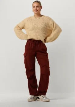 SUMMUM rode cargobroeken trousers fluid><noscript><img width=