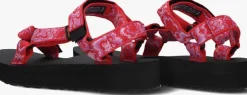 rode teva platte sandalen w midform universal
