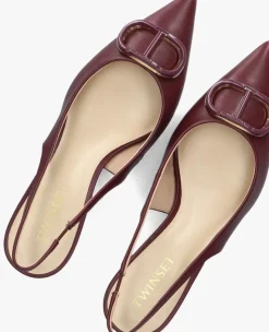 TWINSET MILANO rode slingbacks 252tcp030><noscript><img width=